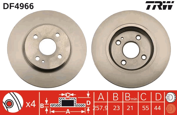 Brake Disc (Front axle)  Art. DF4966