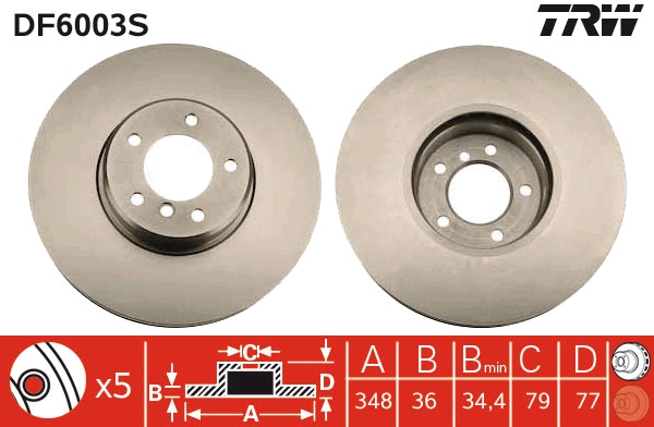 Brake Disc (Front axle)  Art. DF6003S