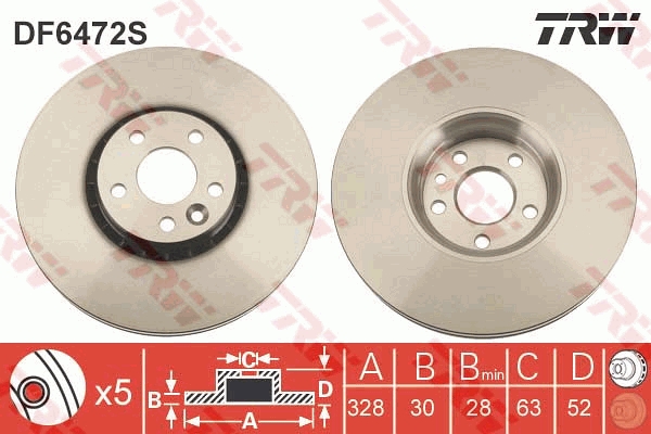 Brake Disc (Front axle)  Art. DF6472S