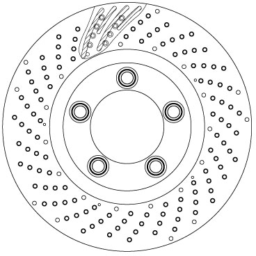 Brake Disc (Front axle, left)  Art. DF6542S