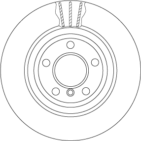 Brake Disc (Ventilated, inside)  Art. DF6617S