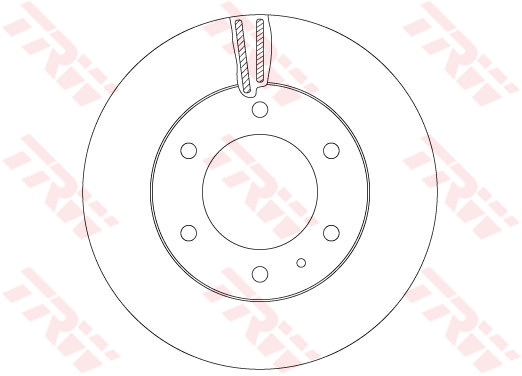 Brake Disc (Ventilated, inside)  Art. DF6812S