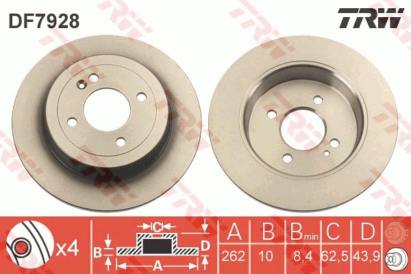 Brake Disc (Standard model)  Art. DF7928