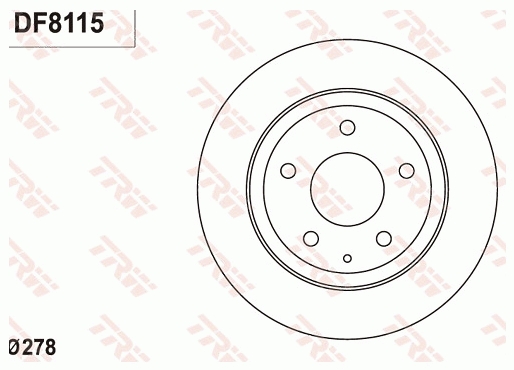 Brake Disc (Rear axle)  Art. DF8115