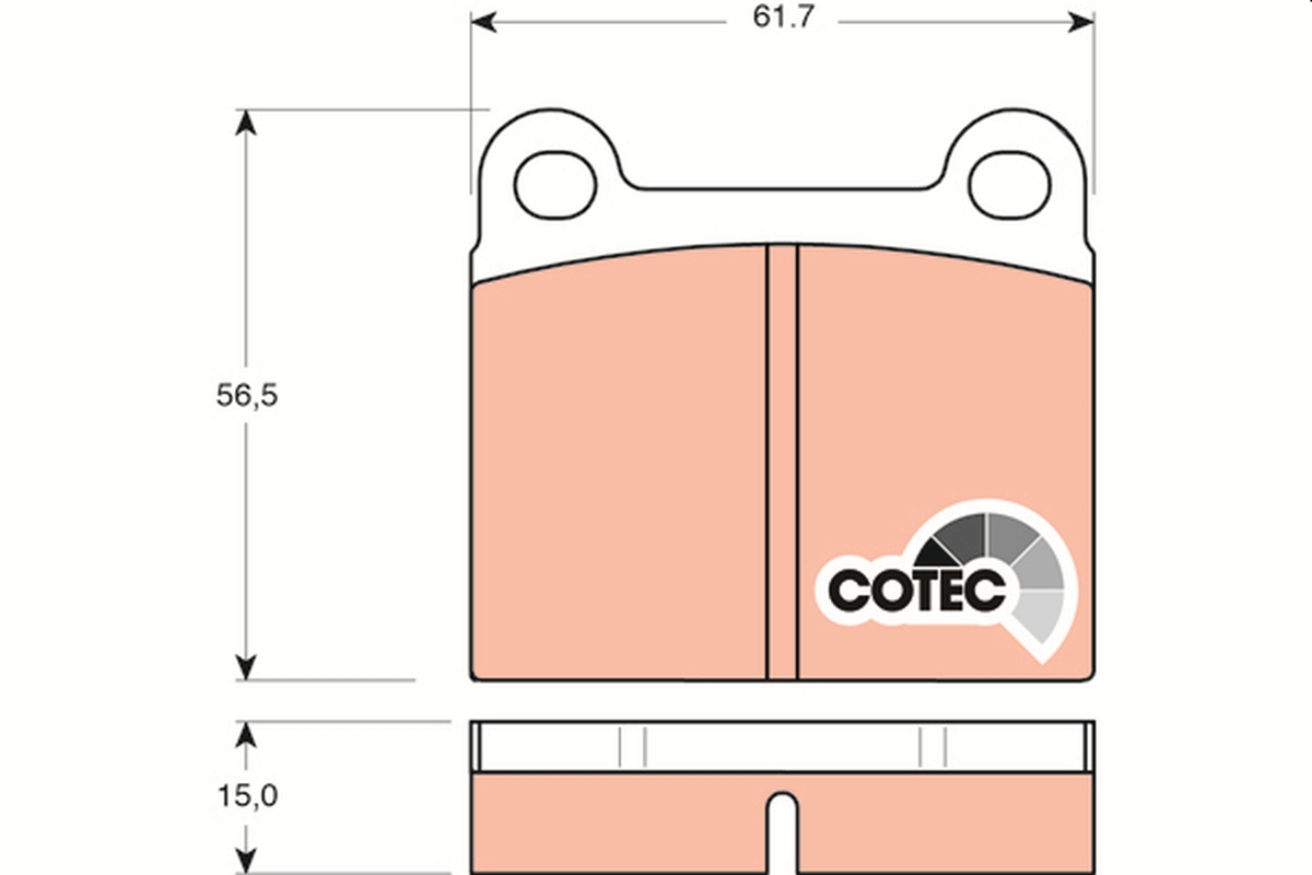 Brake Pad Set, disc brake (Rear axle)  Art. GDB101