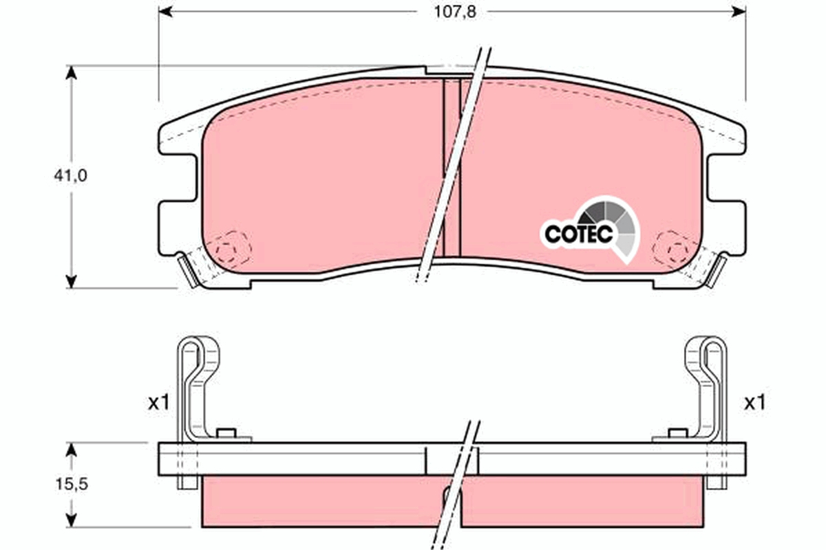 Brake Pad Set, disc brake (Rear axle)  Art. GDB1023