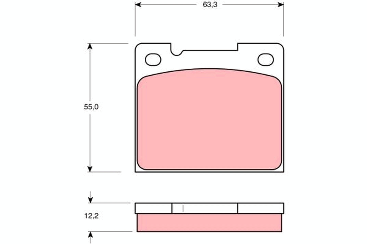 Brake Pad Set, disc brake (Rear axle, Front axle)  Art. GDB1066