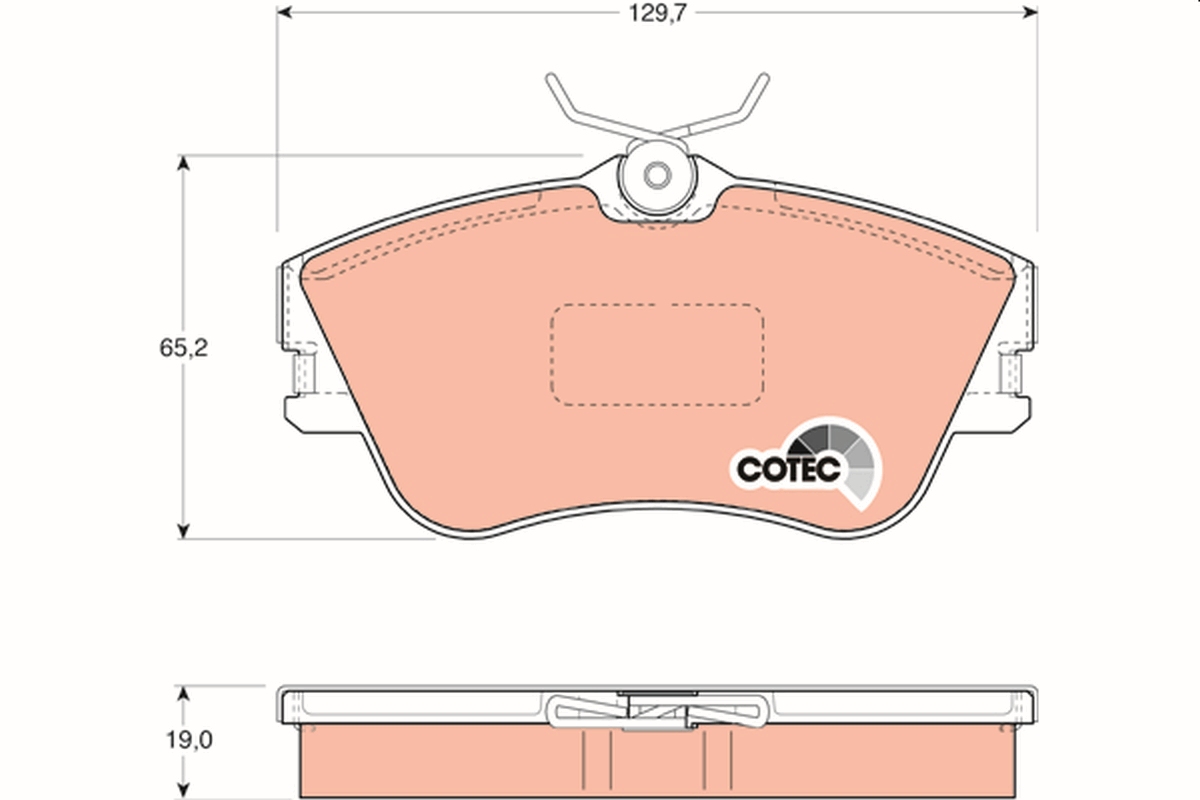 Brake Pad Set, disc brake (Front axle)  Art. GDB1092