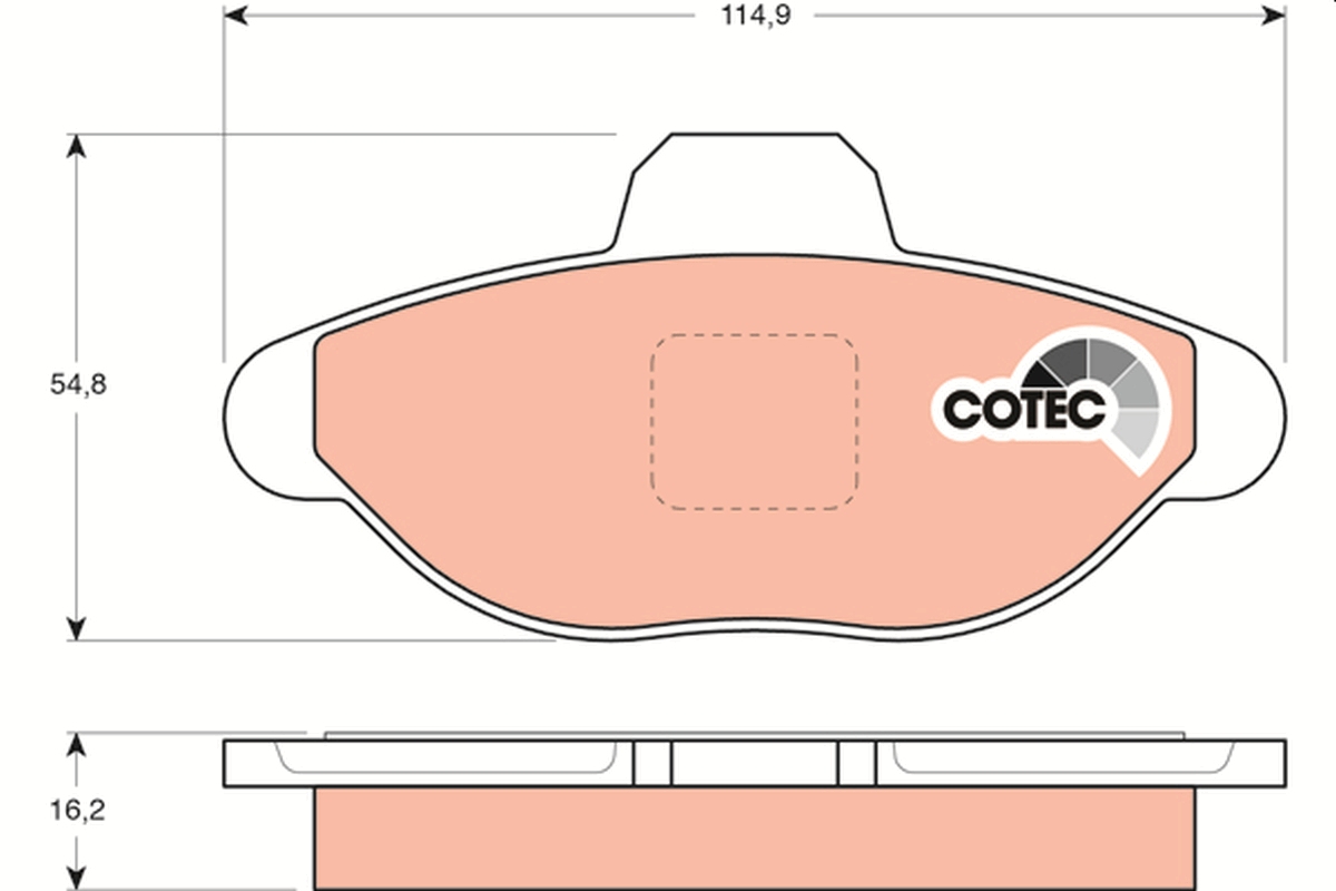 Brake Pad Set, disc brake (Front axle)  Art. GDB1099