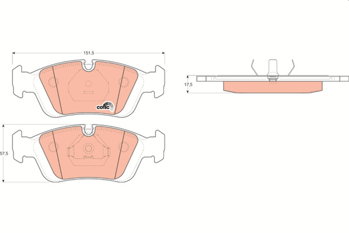 Brake Pad Set, disc brake (Front axle)  Art. GDB1100