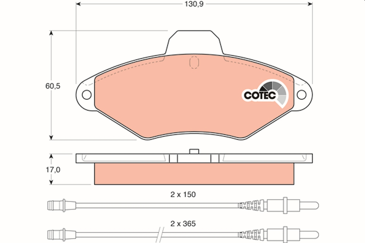 Brake Pad Set, disc brake (Front axle)  Art. GDB1101