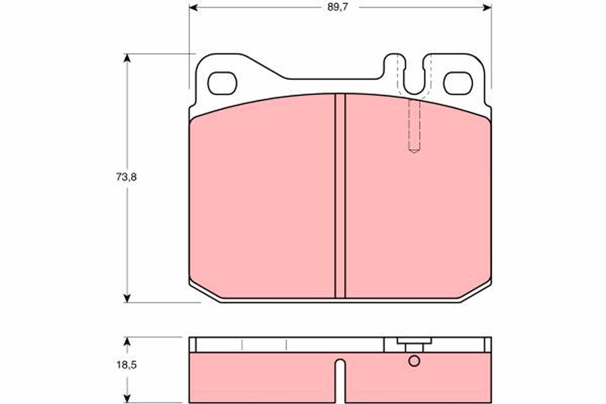 Brake Pad Set, disc brake (Front axle)  Art. GDB1103