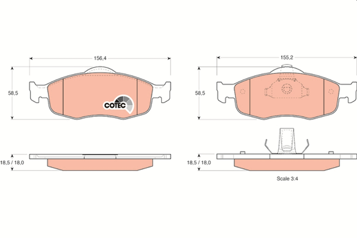 Brake Pad Set, disc brake (Front axle)  Art. GDB1107