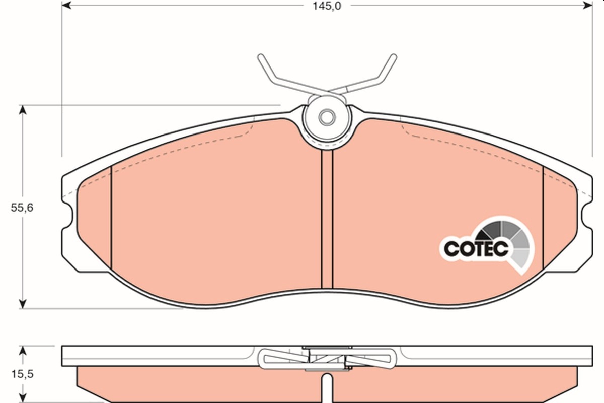 Brake Pad Set, disc brake (Front axle)  Art. GDB1113