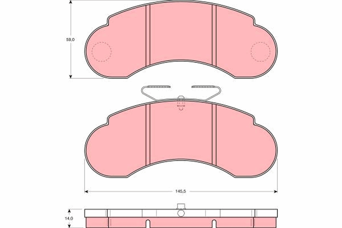 Brake Pad Set, disc brake (Front axle)  Art. GDB1114