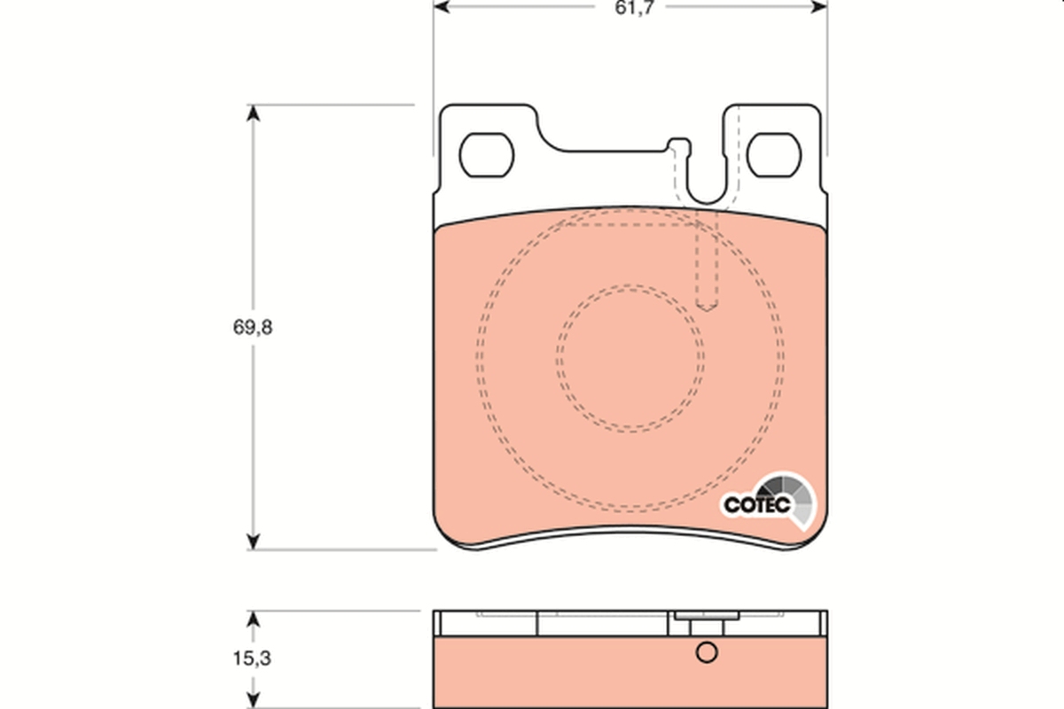 Brake Pad Set, disc brake (Rear axle)  Art. GDB1123