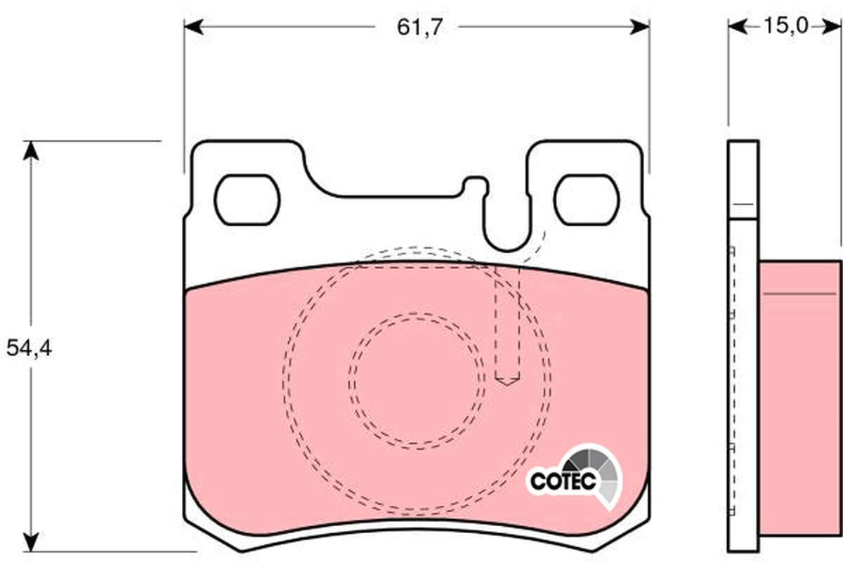 Brake Pad Set, disc brake (Rear axle)  Art. GDB1130