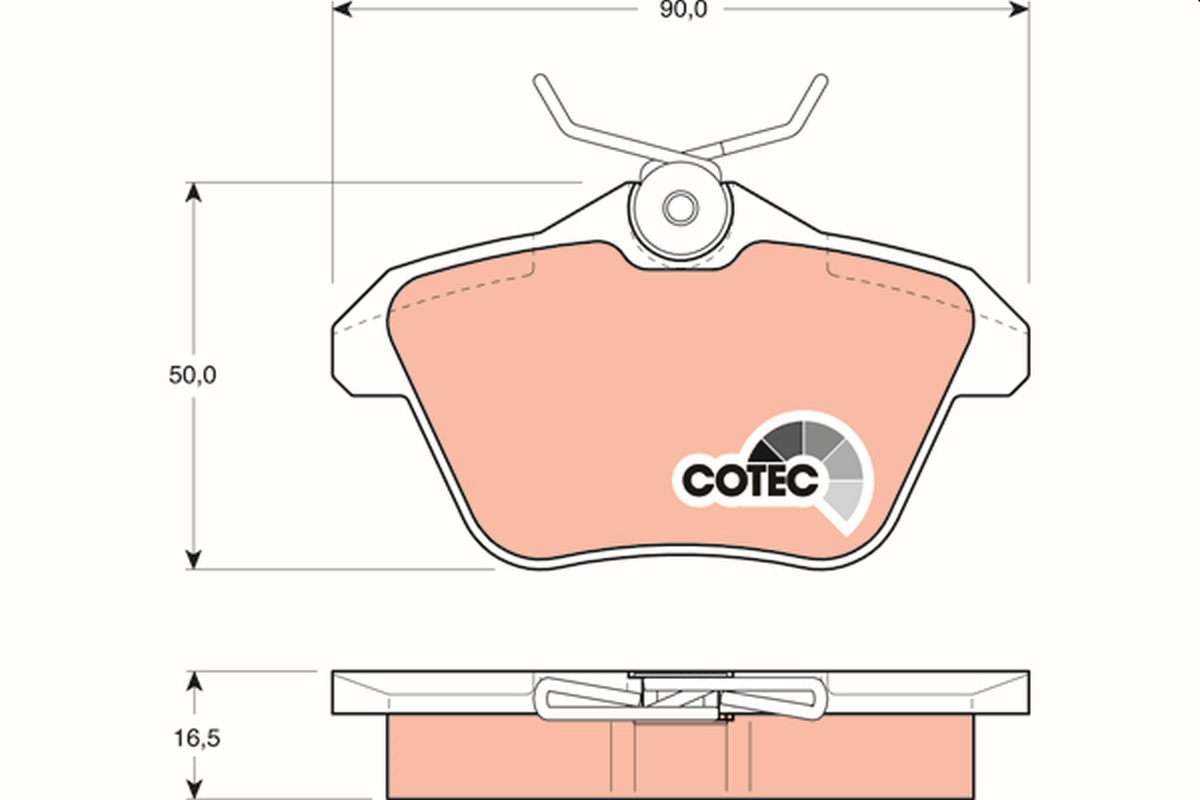 Brake Pad Set, disc brake (Rear axle)  Art. GDB1147