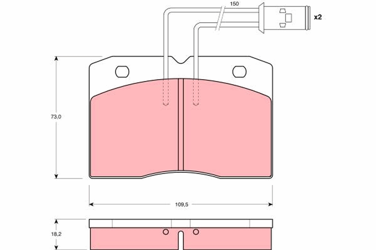 Brake Pad Set, disc brake (Front axle)  Art. GDB1152