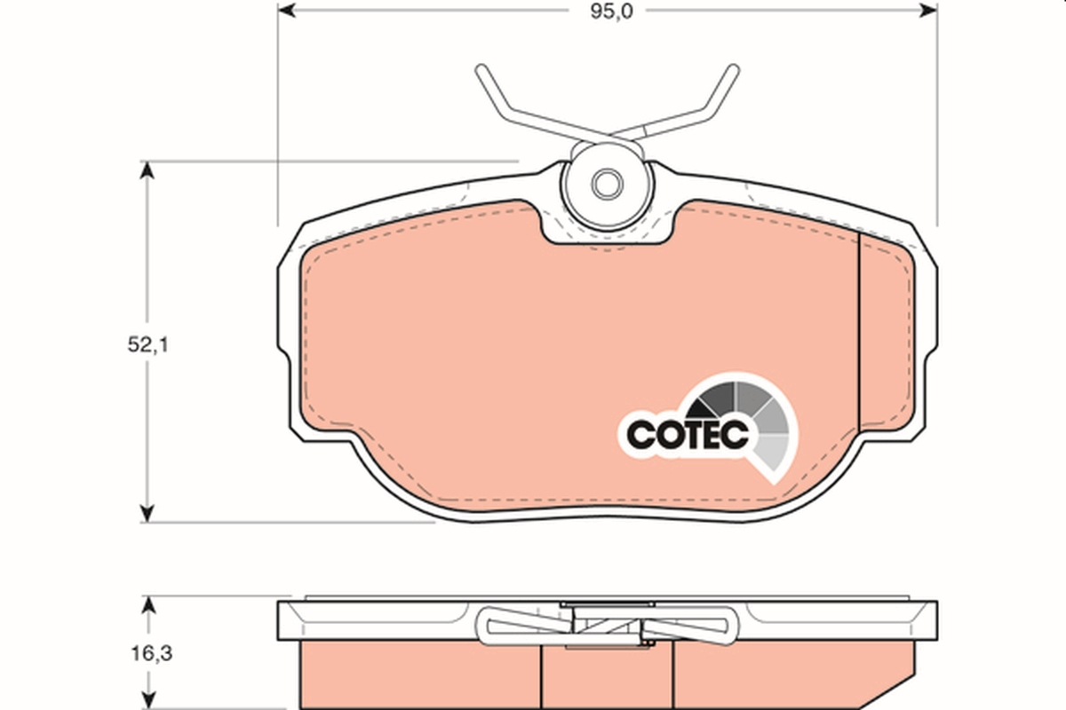 Brake Pad Set, disc brake (Rear axle)  Art. GDB1155