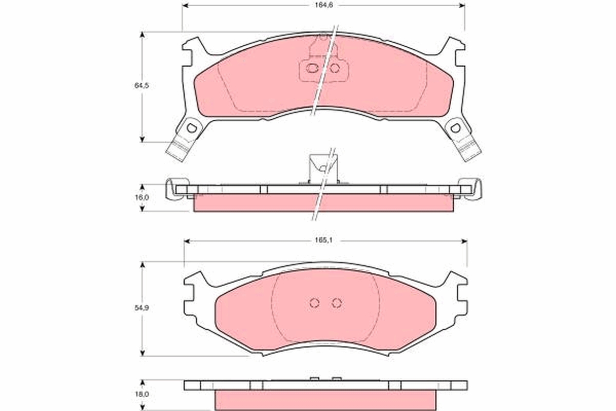 Brake Pad Set, disc brake (Front axle)  Art. GDB1158