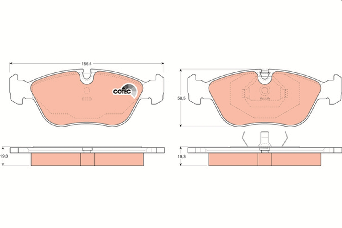 Brake Pad Set, disc brake (Front axle)  Art. GDB1159