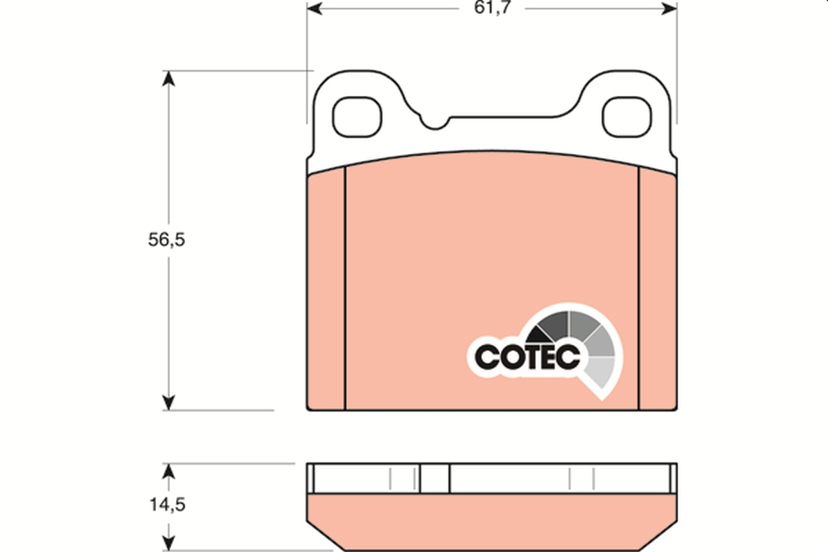 Brake Pad Set, disc brake (Front axle)  Art. GDB1160