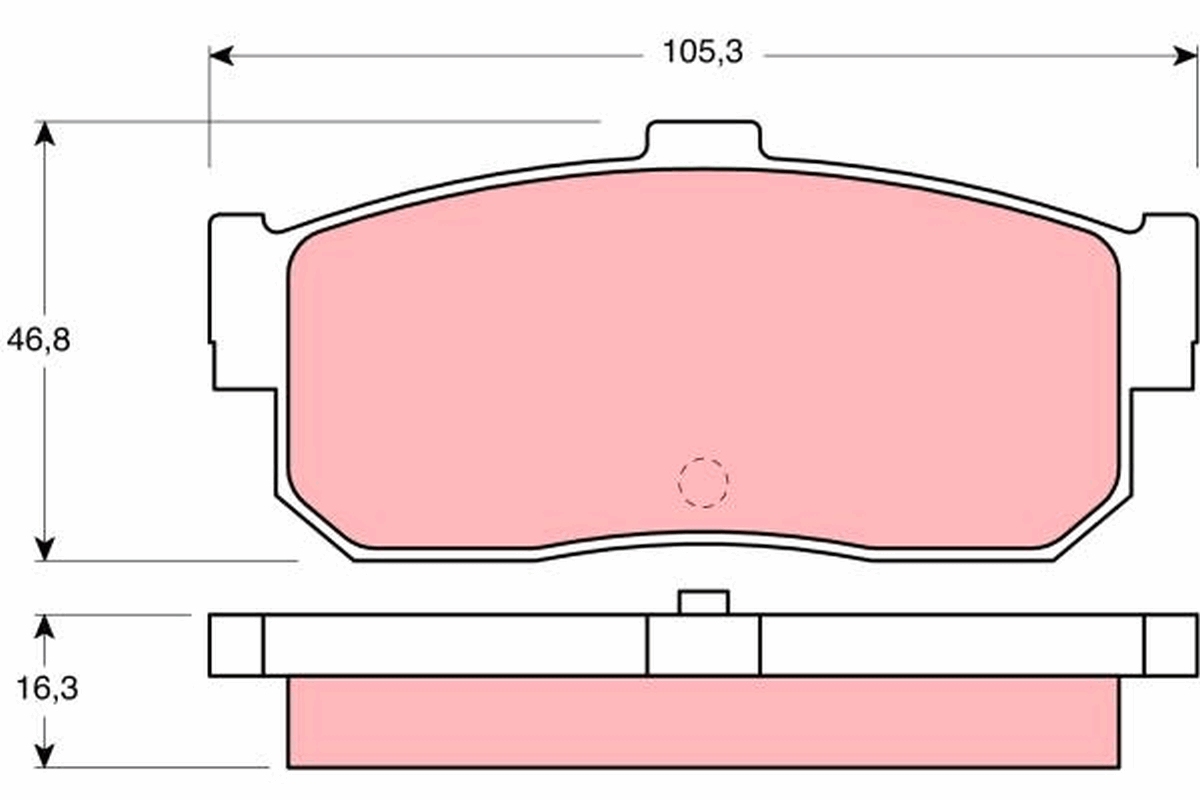 Brake Pad Set, disc brake (Rear axle)  Art. GDB1172