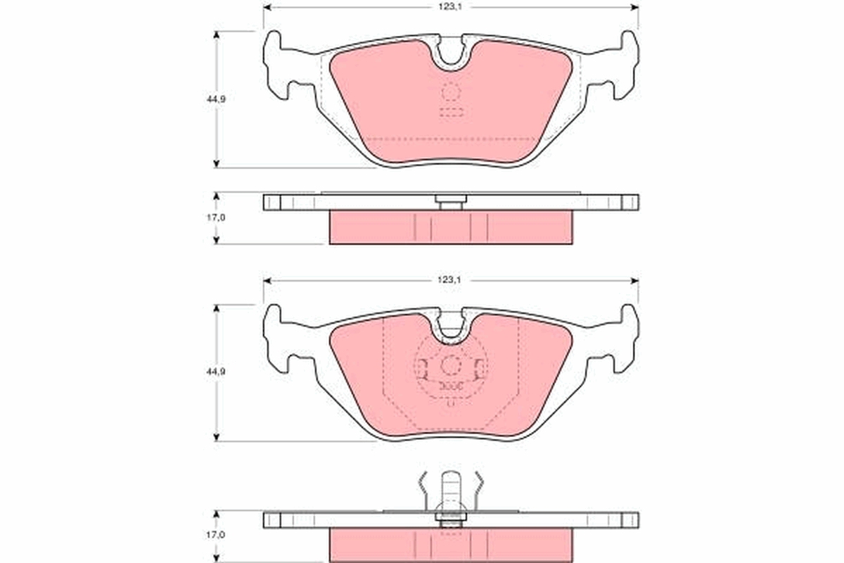 Brake Pad Set, disc brake (Rear axle)  Art. GDB1189