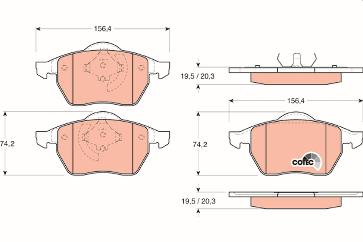 Brake Pad Set, disc brake (Front axle)  Art. GDB1200