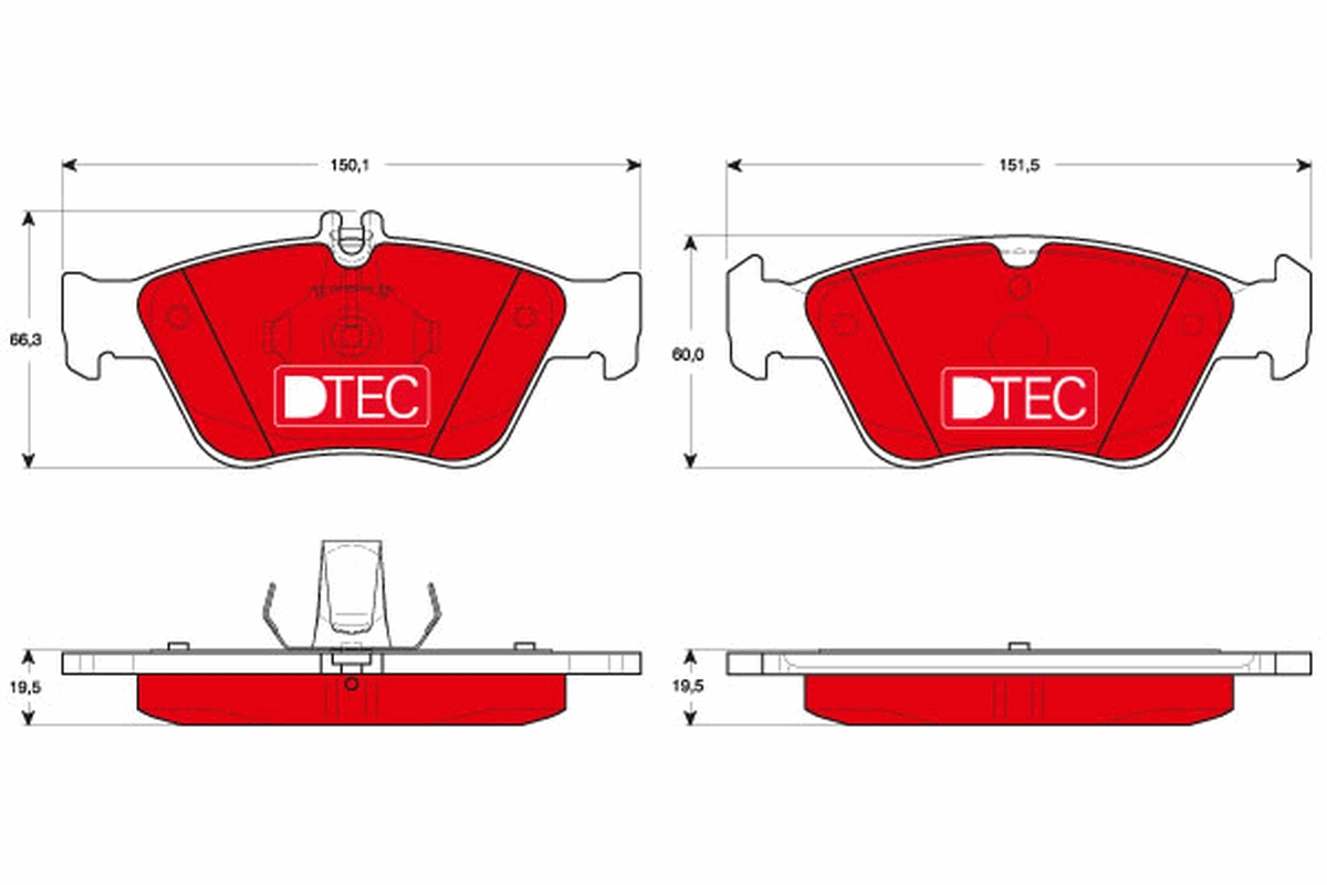 Brake Pad Set, disc brake (Front axle)  Art. GDB1205DTE