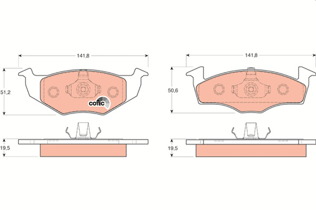 Brake Pad Set, disc brake (Front axle)  Art. GDB1218