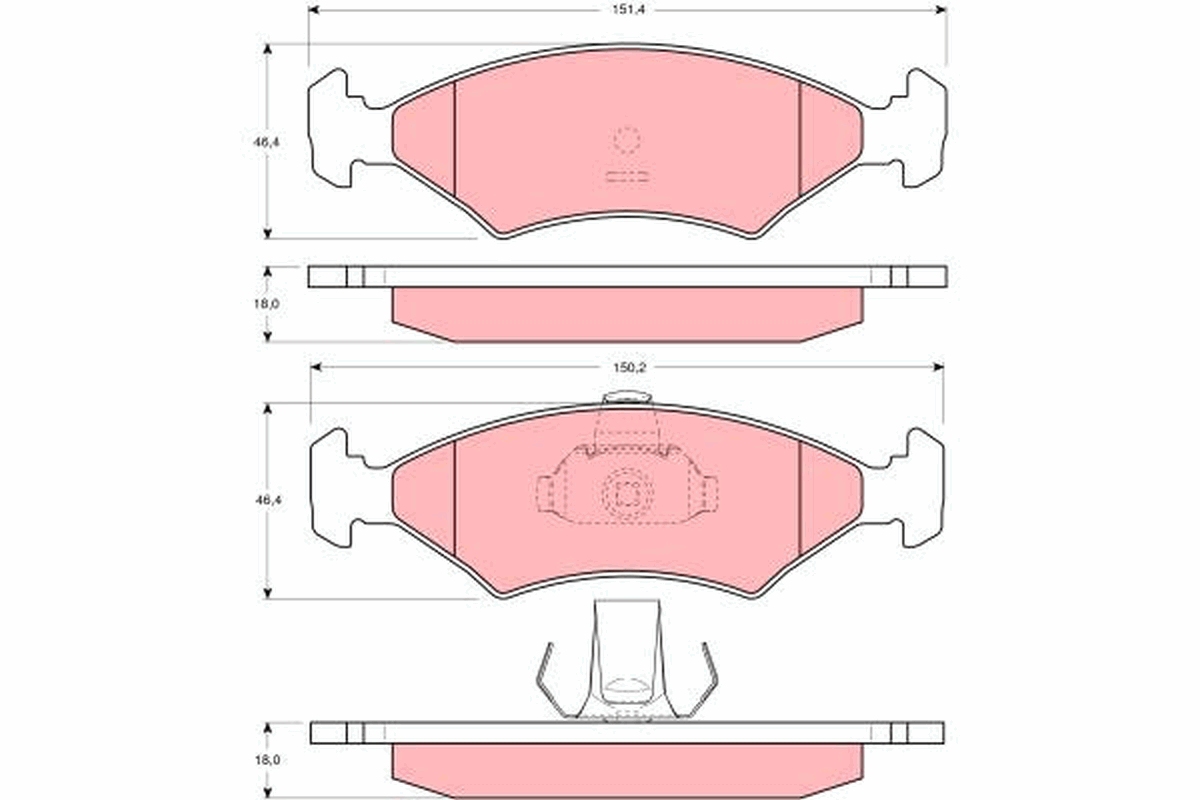 Brake Pad Set, disc brake (Front axle)  Art. GDB1222