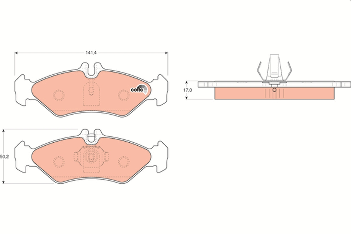 Brake Pad Set, disc brake (Rear axle)  Art. GDB1262