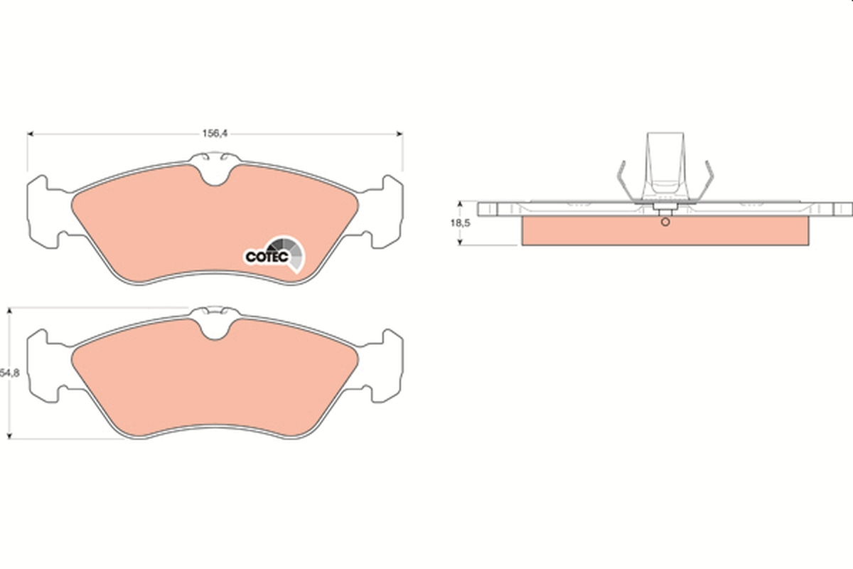 Brake Pad Set, disc brake (Rear axle)  Art. GDB1263