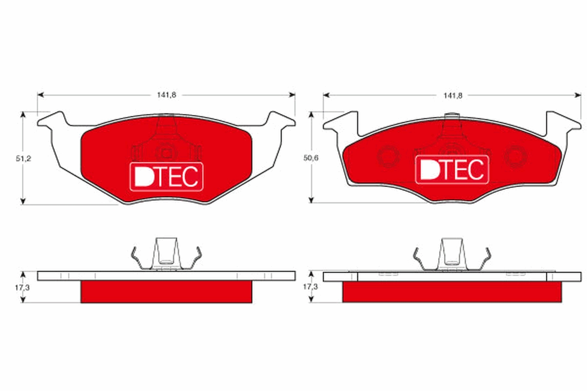 Brake Pad Set, disc brake (Front axle)  Art. GDB1274DTE