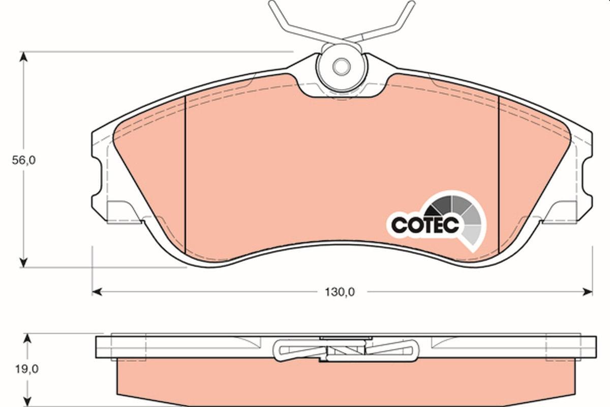 Brake Pad Set, disc brake (Front axle)  Art. GDB1295