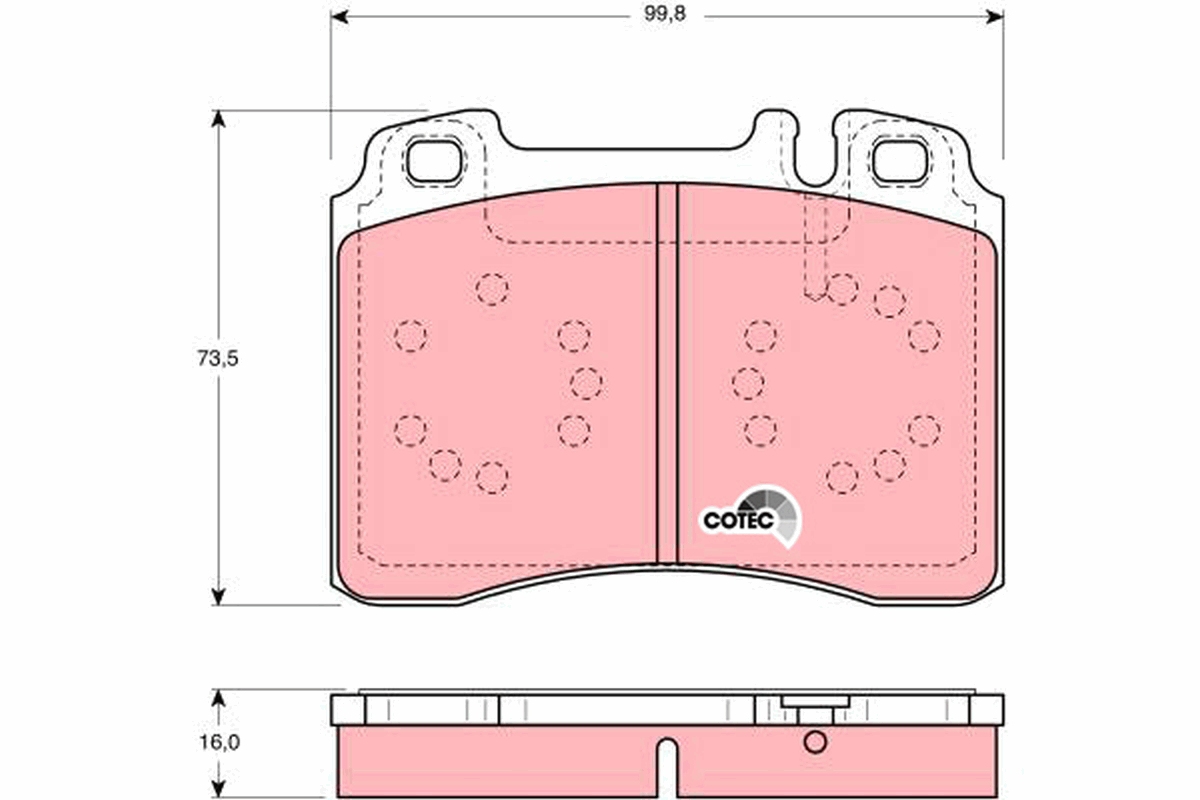 Brake Pad Set, disc brake (Front axle)  Art. GDB1318