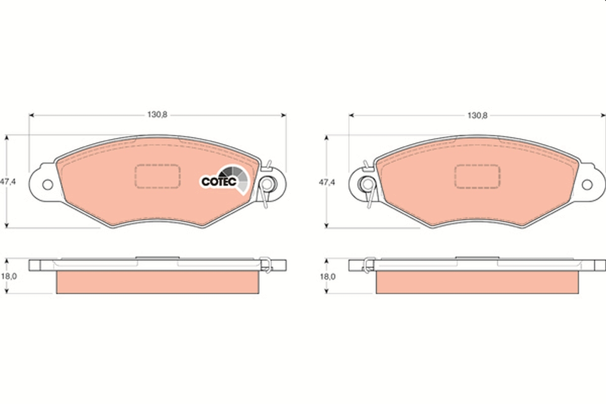 Brake Pad Set, disc brake (Front axle)  Art. GDB1321