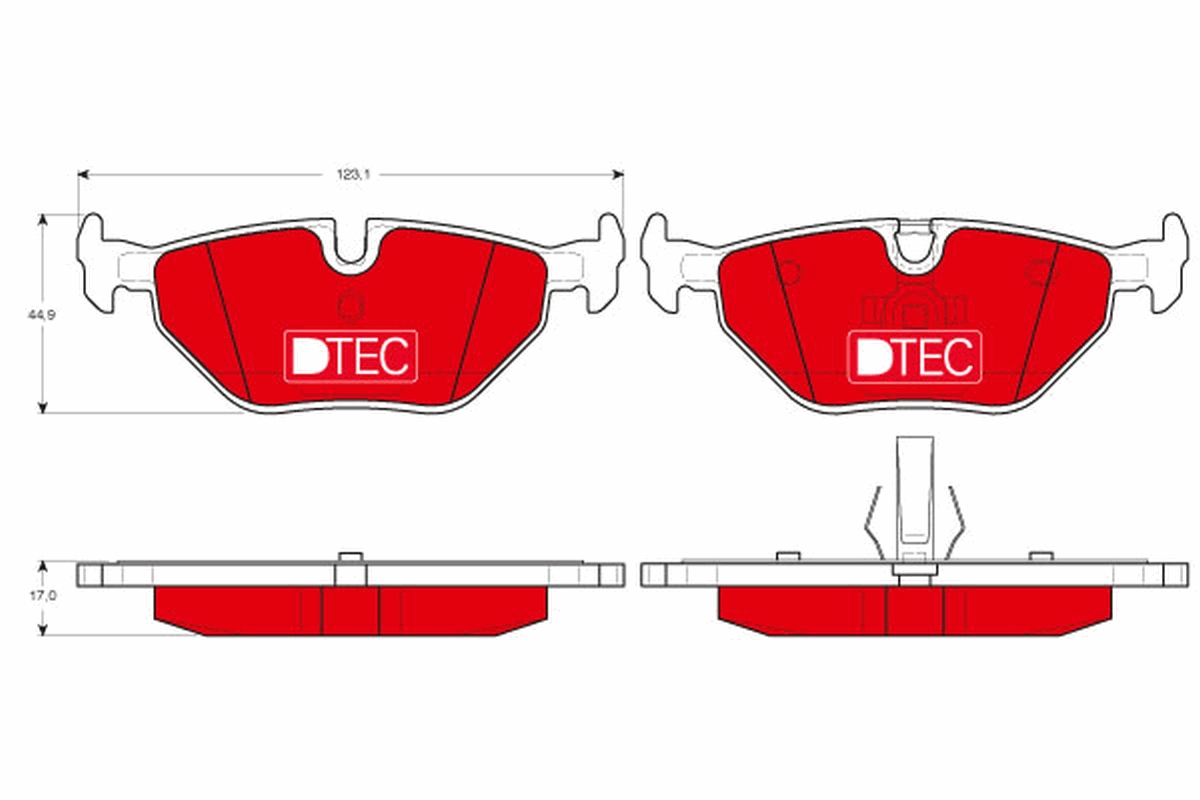 Brake Pad Set, disc brake (Rear axle)  Art. GDB1344DTE