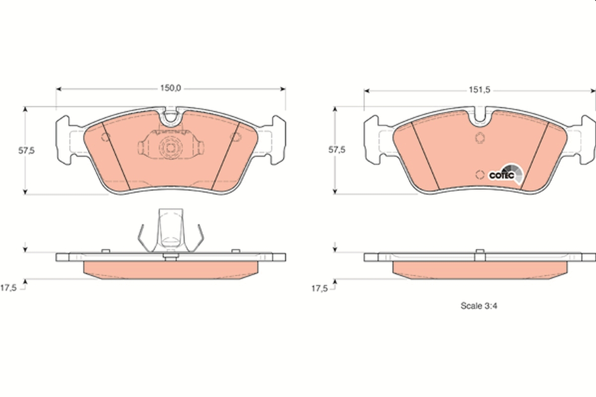 Brake Pad Set, disc brake (Front axle)  Art. GDB1348