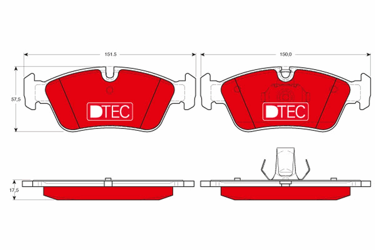 Brake Pad Set, disc brake (Front axle)  Art. GDB1348DTE