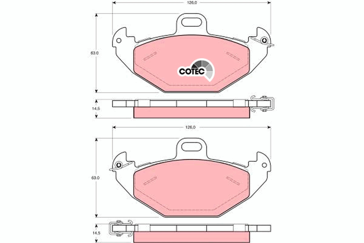 Brake Pad Set, disc brake (Rear axle)  Art. GDB1353