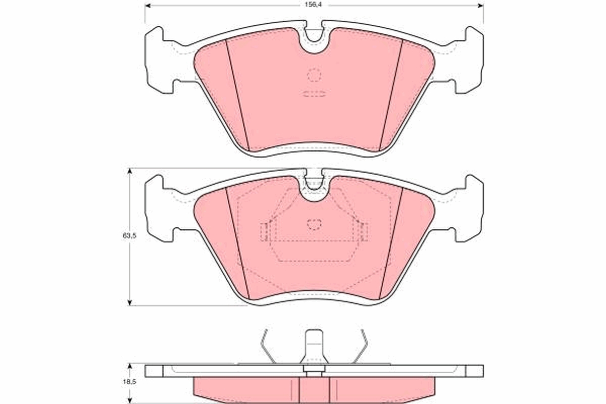 Brake Pad Set, disc brake (Front axle)  Art. GDB1355