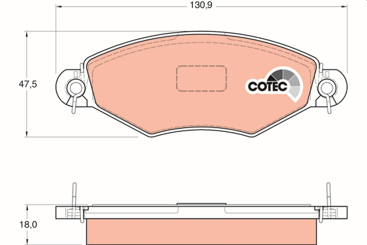 Brake Pad Set, disc brake (Front axle)  Art. GDB1361