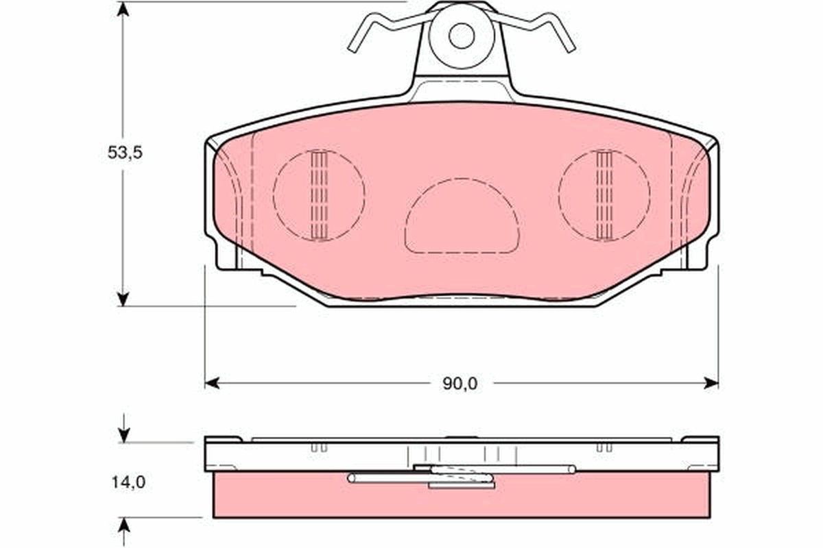 Brake Pad Set, disc brake (Rear axle)  Art. GDB1377