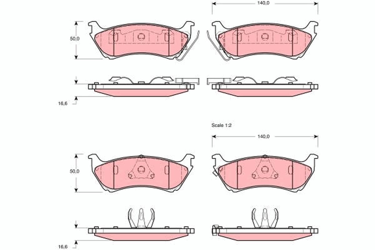 Brake Pad Set, disc brake (Rear axle)  Art. GDB1379