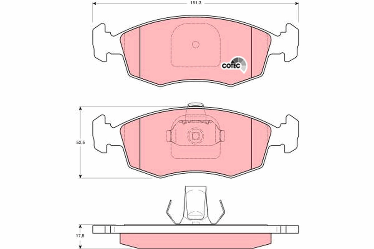 Brake Pad Set, disc brake (Front axle)  Art. GDB1383