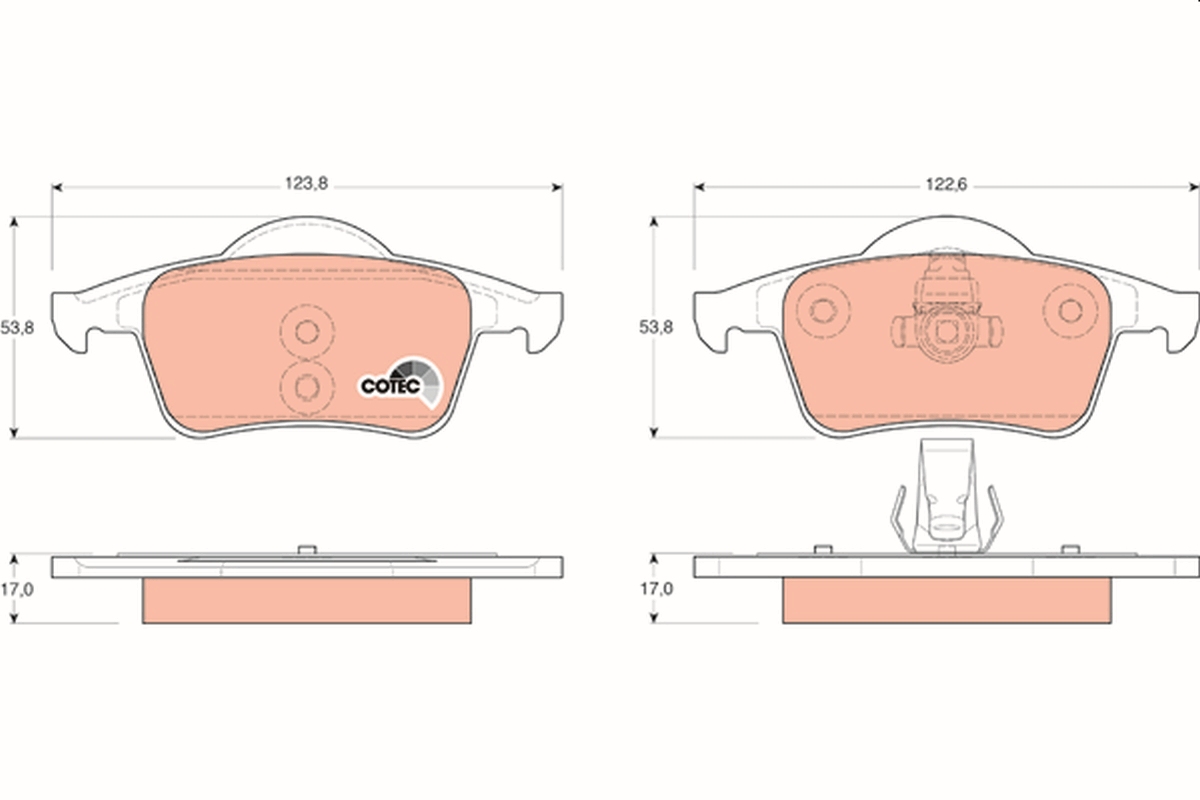 Brake Pad Set, disc brake (Rear axle)  Art. GDB1389