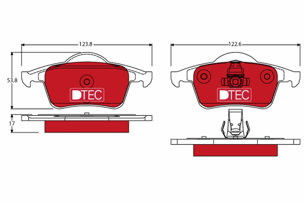 Brake Pad Set, disc brake (Rear axle)  Art. GDB1389DTE